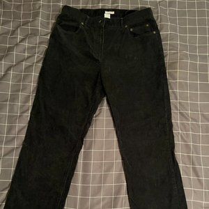Jones New York Sport Corduroy Black Pants Large
